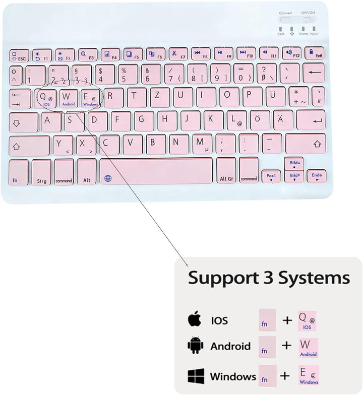 leleyo Tastatur Hülle für Lenovo Tab M11/K11/Idea Tab 11" Hülle mit Tastatur Magnetische Abnehmbare