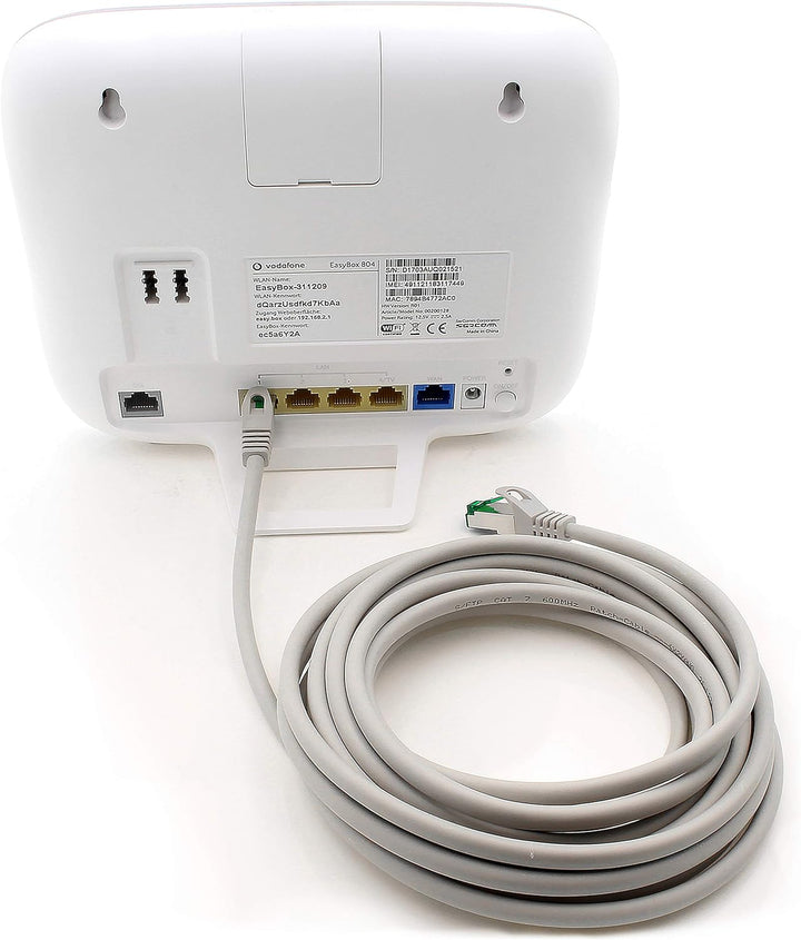 Cat7 Netzwerkkabel 5m - Grau - 10 Stück - Cat 7 Ethernetkabel Lankabel Lan 10Gbits Patchkabel Rj45 f