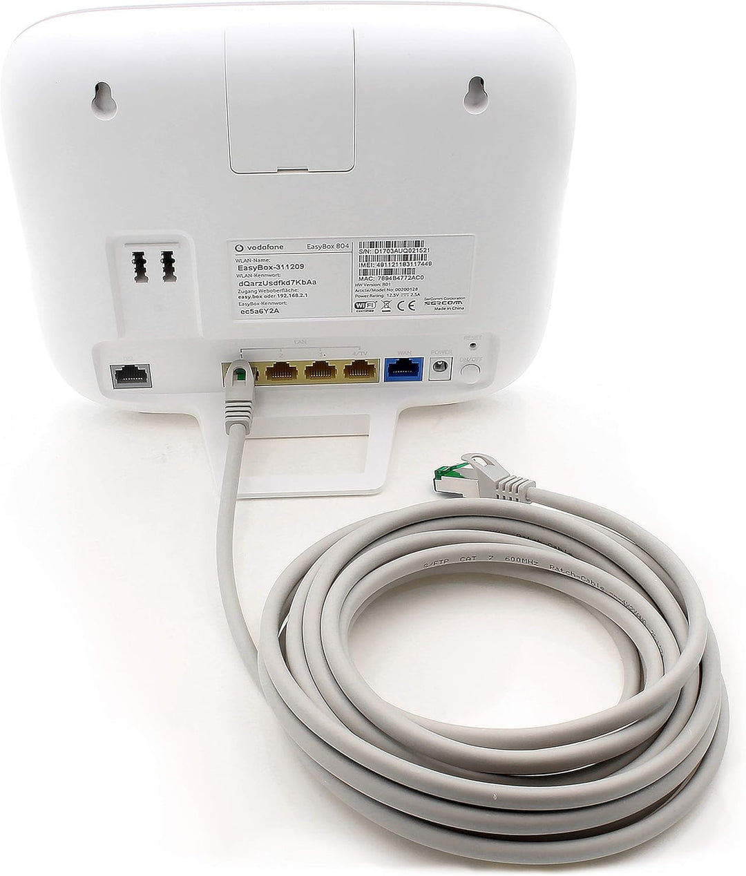 Cat7 Netzwerkkabel 2m - Grau - 10 Stück - Cat 7 Ethernetkabel Lankabel Lan 10Gbits Patchkabel Rj45 f