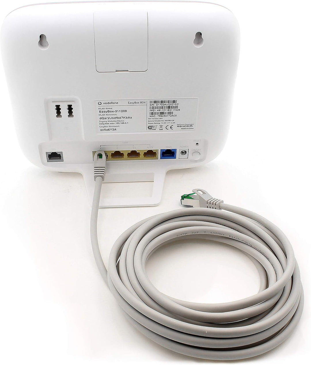 Cat7 Netzwerkkabel 5m - Grau - 10 Stück - Cat 7 Ethernetkabel Lankabel Lan 10Gbits Patchkabel Rj45 f