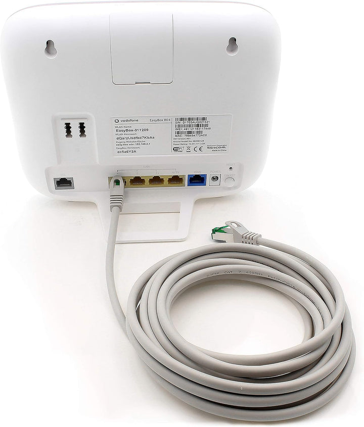 Cat7 Netzwerkkabel 5m - Grau - 10 Stück - Cat 7 Ethernetkabel Lankabel Lan 10Gbits Patchkabel Rj45 f