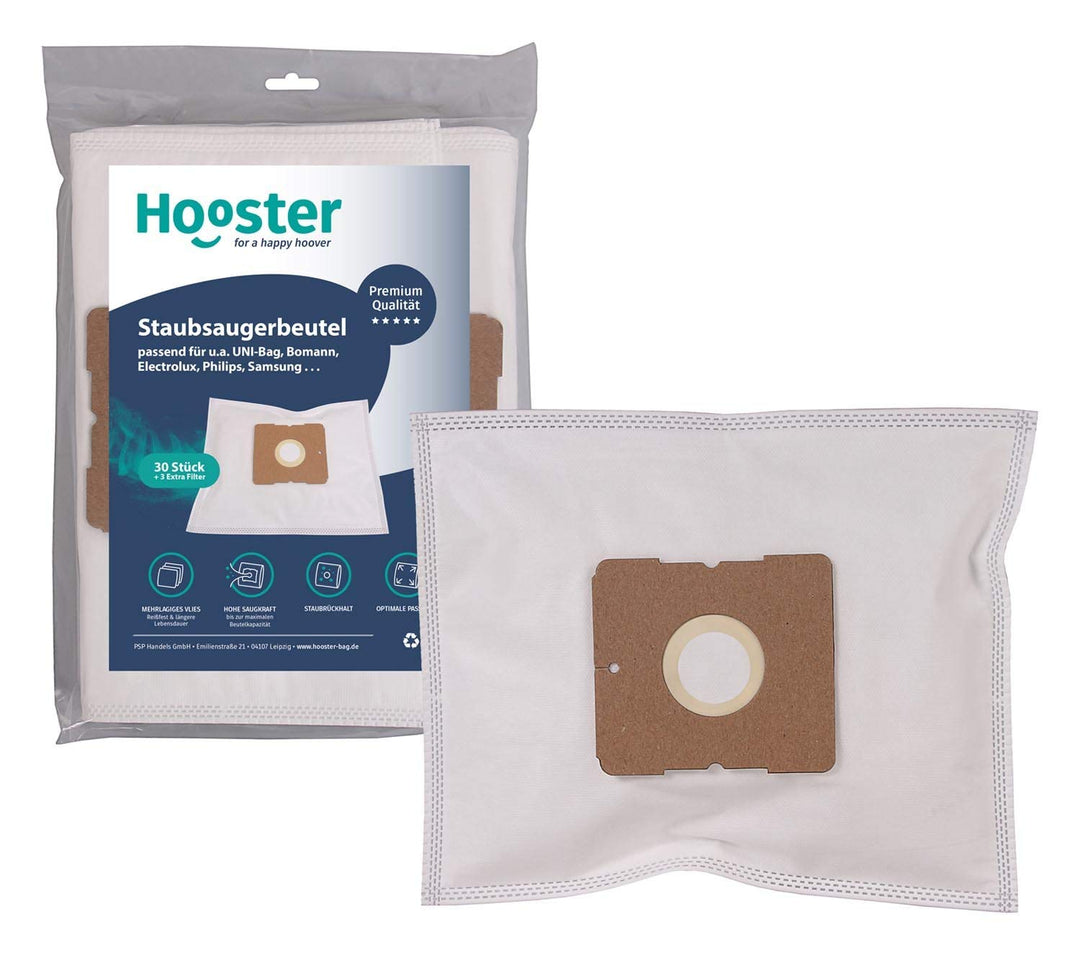Hooster 30 Stück Staubsaugerbeutel passend für Swirl Y 101 / Y101 / Y-101 / Y.101 / mit Zusatzfilter