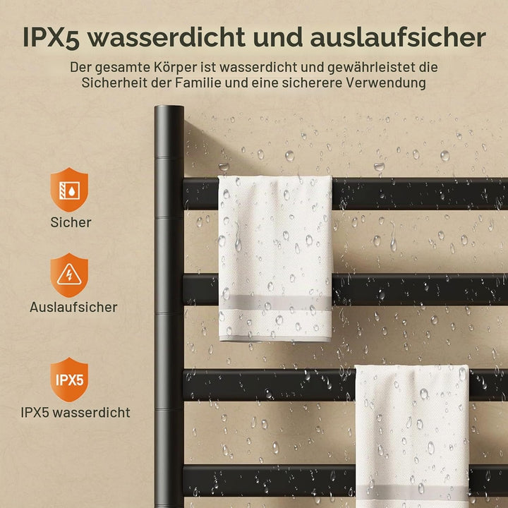 180°Drehung Bad Handtuchtrockner Elektrisch Handtuchheizkörper Elektrisch Handtuchwärmer Elektrisch