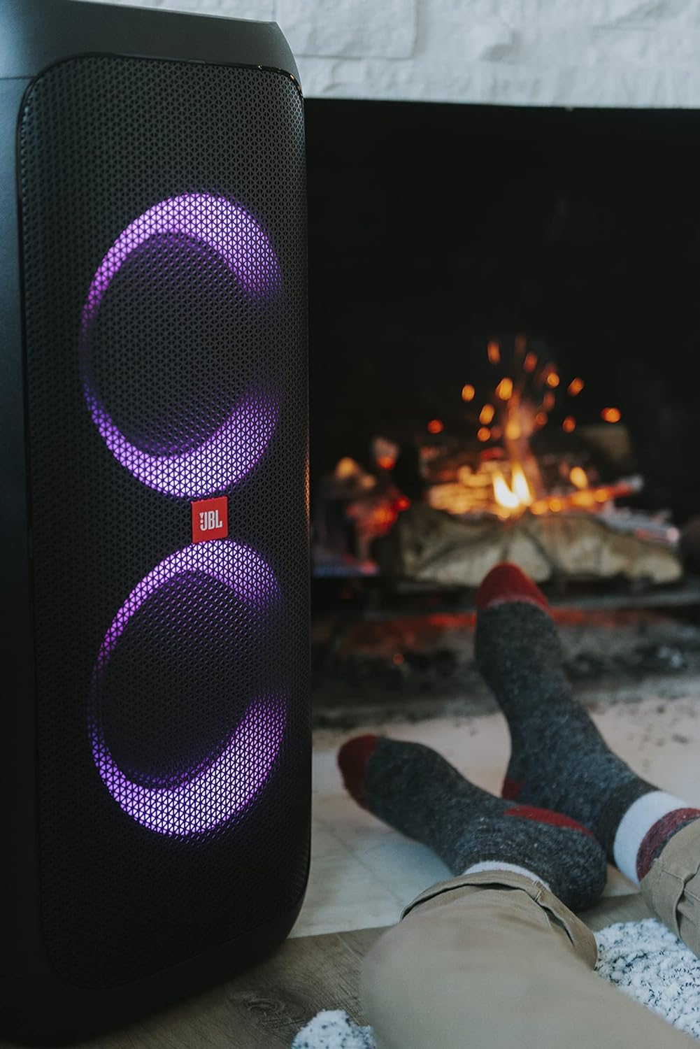 JBL PartyBox 310 - Kabelloser Bluetooth-Party-Lautsprecher mit integrierter dynamischer Beleuchtung,