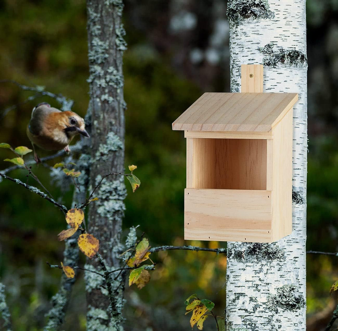Royal Gardineer Vogelhaus Nistkästen: 2er-Set Vogel-Nistkästen zum Aufhängen an Baum oder Wand, vorm
