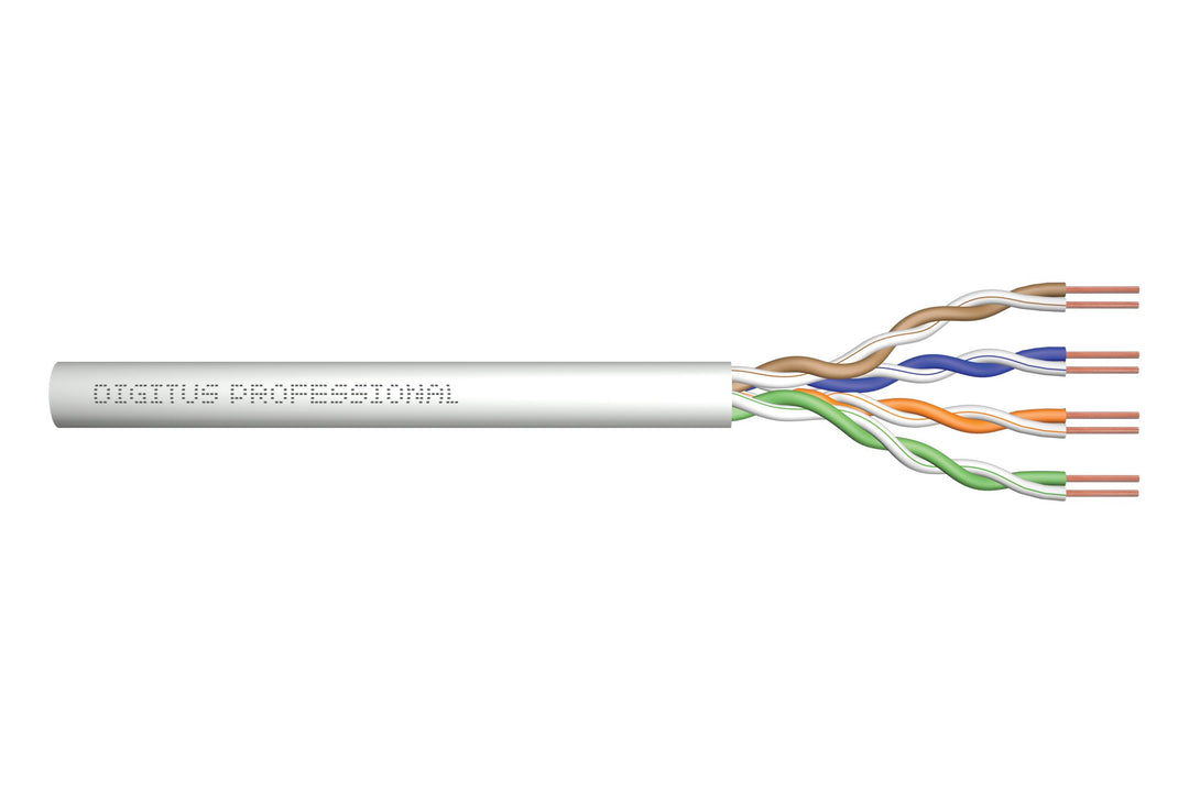 DIGITUS 100 m Cat 5e Netzwerkkabel - U-UTP Simplex - BauPVO Eca - PVC Mantel - 100 MHz Kupfer AWG 24
