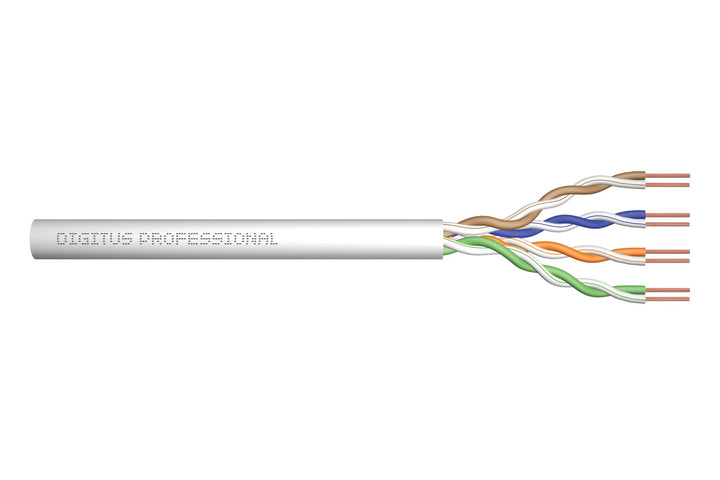 DIGITUS 100 m Cat 5e Netzwerkkabel - U-UTP Simplex - BauPVO Eca - PVC Mantel - 100 MHz Kupfer AWG 24