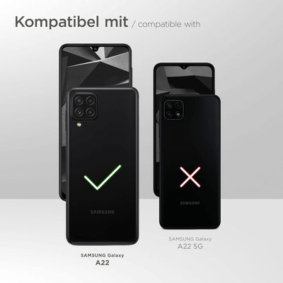 ONEFLOW Handykette 'Twist Strap' kompatibel mit Samsung Galaxy A22 (4G) Hülle zum Umhängen transpare