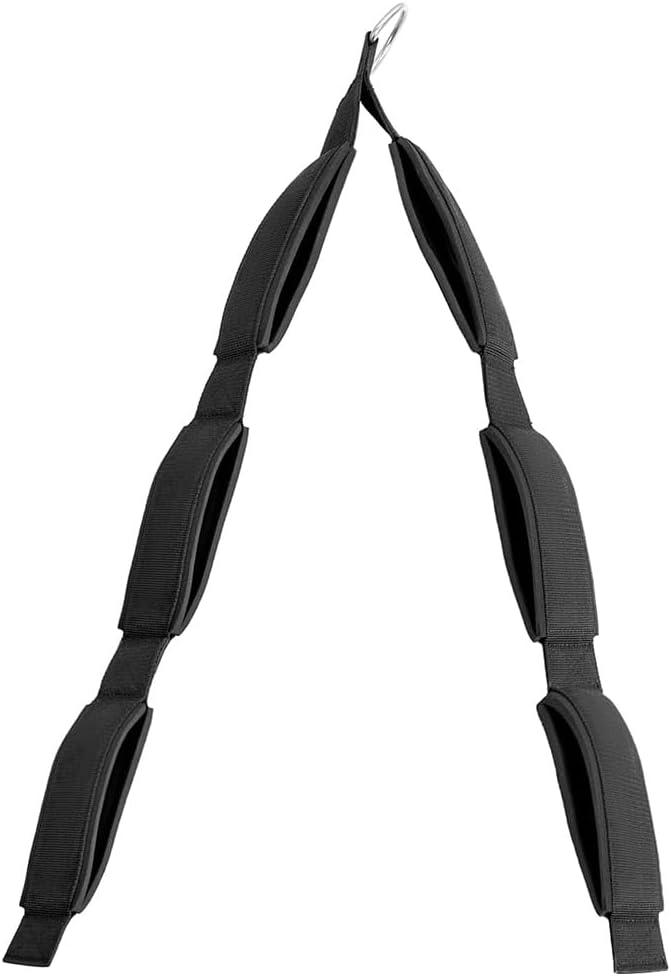 Sarini Trizeps-Seilkabelaufsatz, 3 Grifflängen in 1 Seil für grösseren Bewegungsbereich, Trizeps-Zug