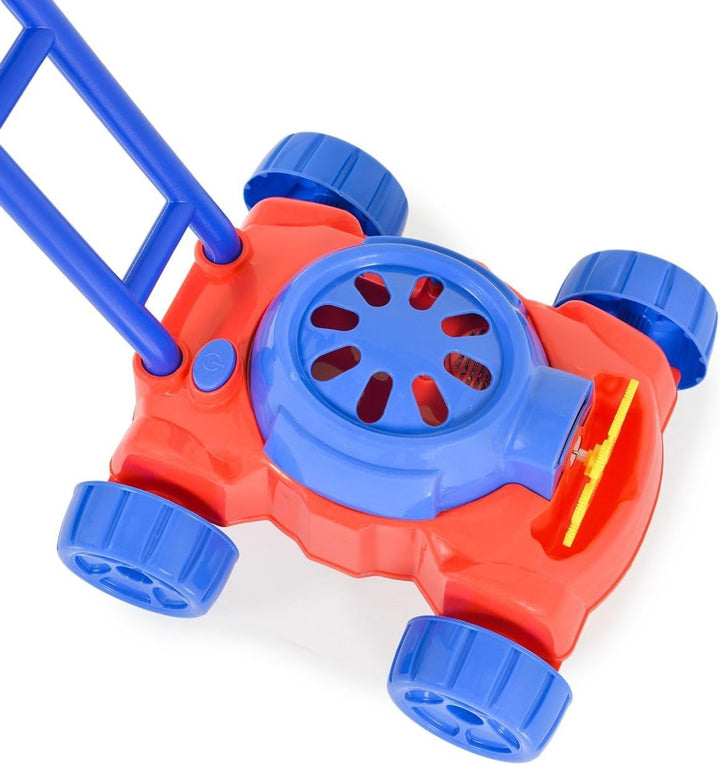 Moni Spielzeug Rasenmäher Bubble, Seifenblasenfunktion, Kunststoff, ab 3 Jahren blau, Blau