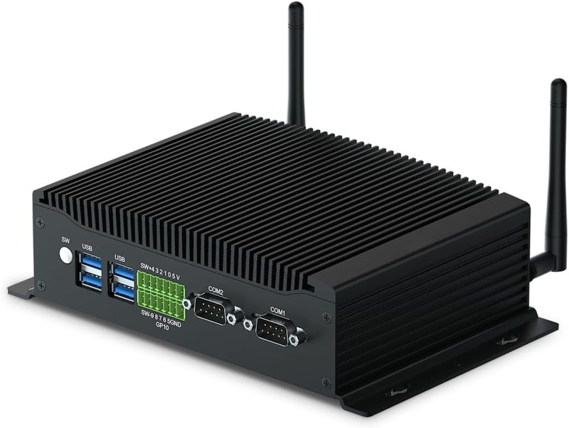 Mini PC Lüfterlos, Lüfterloser PC Core i5 8260U Industrie Mini PC Windows 11 Pro Industrie PC Mini C