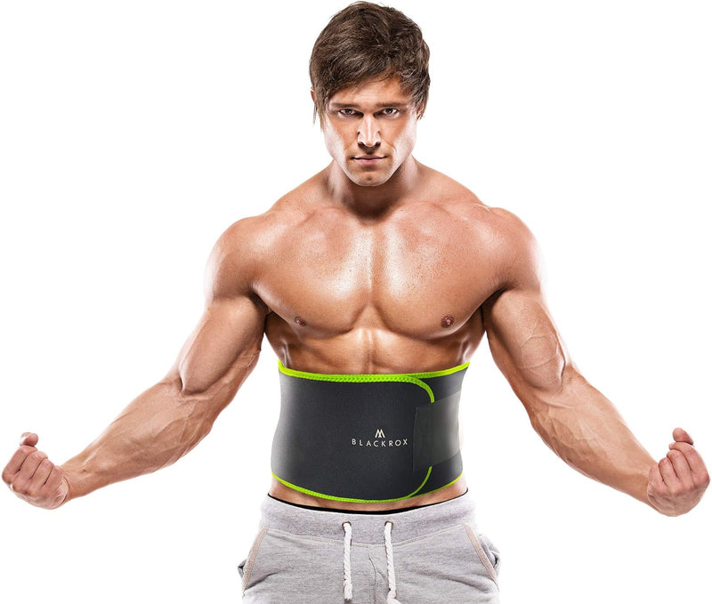 BLACKROX Waist Trimmer Fitnessgürtel Vergleichssieger Damen & Herren,Schwitzgürtel zur Fettverbrennu