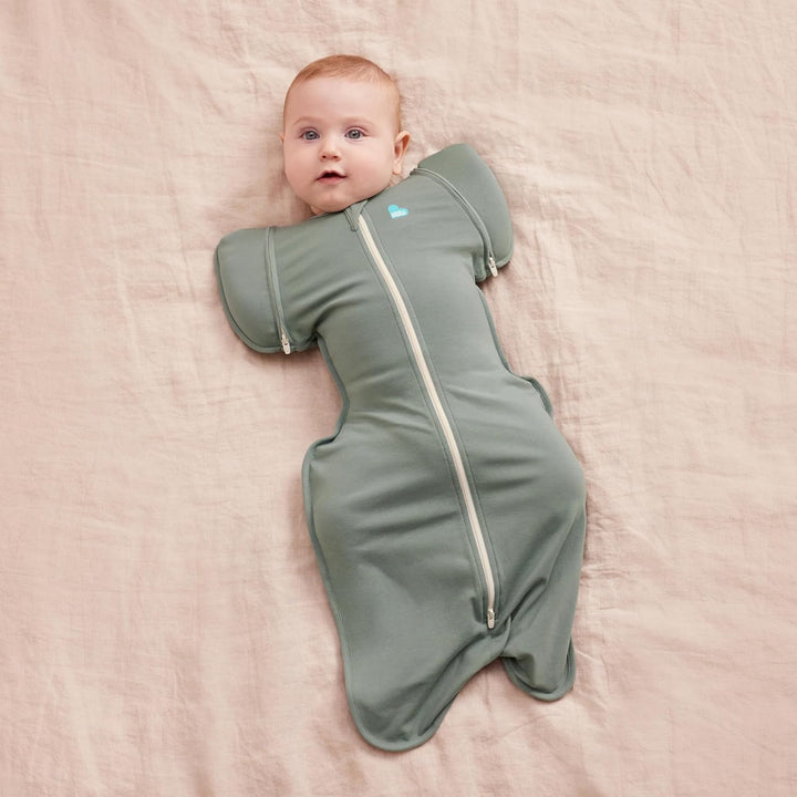 Love To Dream Wickelsack für den Übergang, Grösse M, 6–8,5 kg, Deep Olive, eng anliegende Passform F