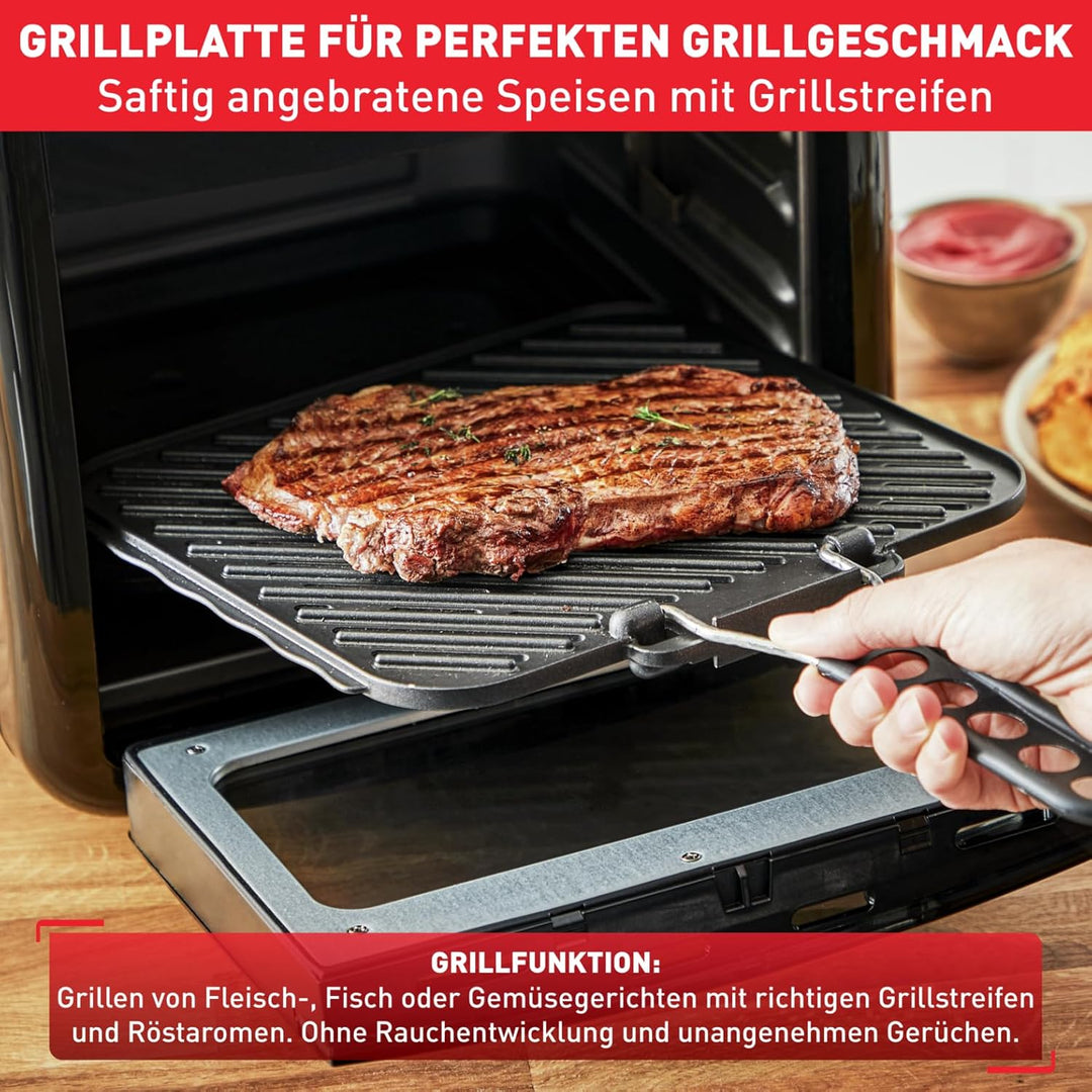 Tefal FW5018 Easy Fry Oven & Grill 9-in-1 Heissluftfritteuse | 11Liter für 6 Portionen | 7 Zubehörte
