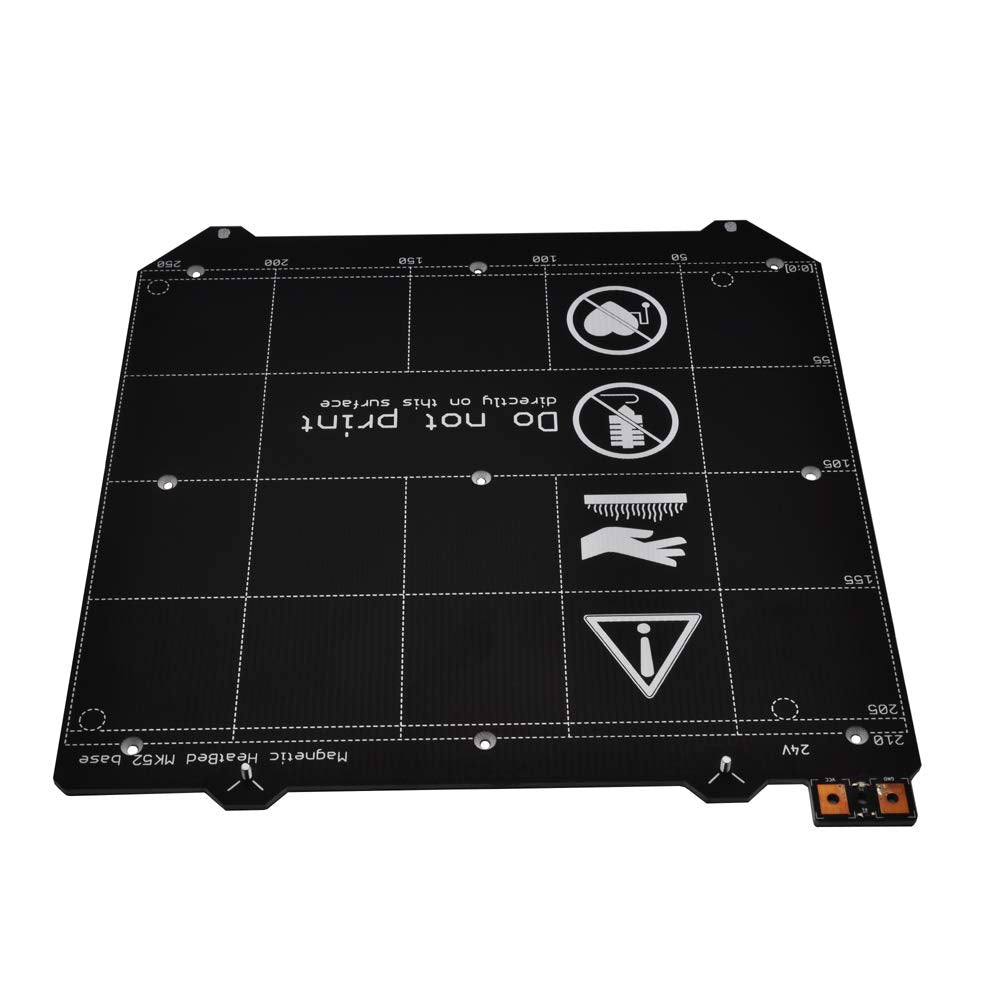 Y Carriage Magnetisches PCB Heizbett MK52 Heizbett 24 V Hotbed ohne Magnete für Prusa i3 MK3 MK3S 3D