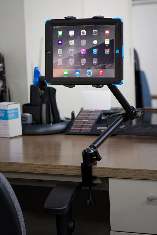 ARKON Robuste Tablet-Halterung für Schreibtisch oder Rollstuhl mit 55,88 cm langem Arm für iPad Air,