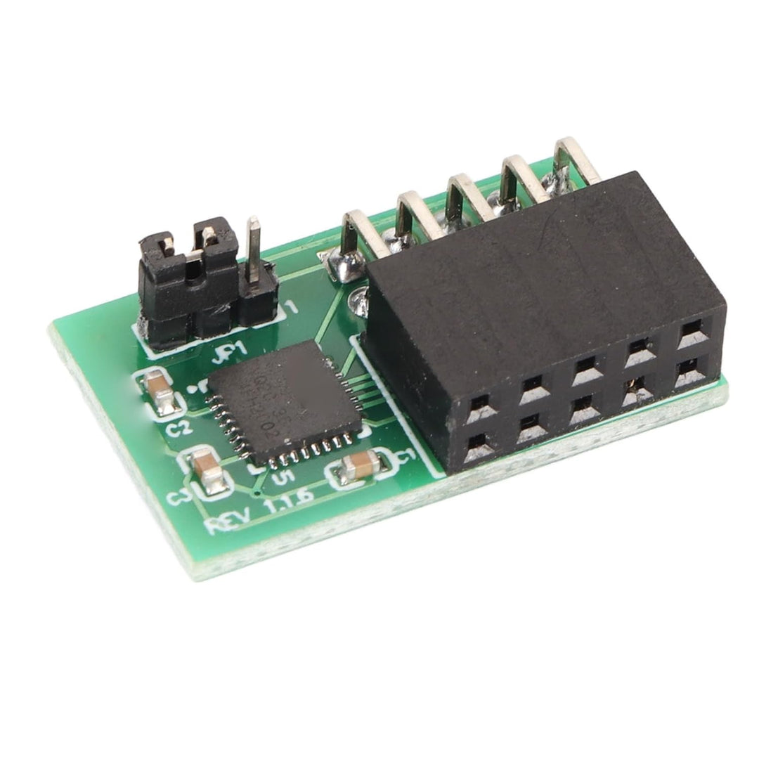 lyrlody TPM 2.0-Modul, SPI 10-Pin-Sicherheitsverschlüsselungsmodul mit Infineon 9670, für AOM TPM 96