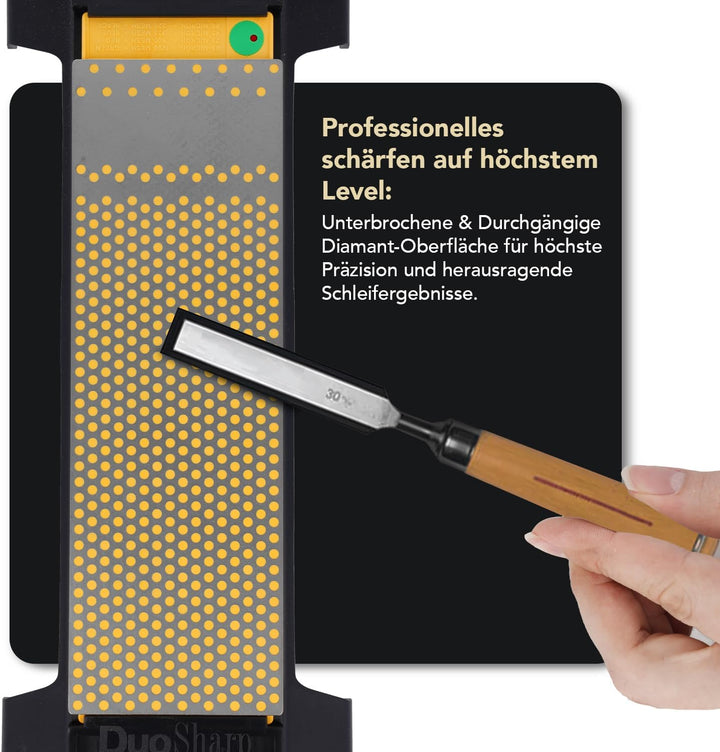 DMT DuoSharp plus Schärfstein – extrafein/fein mit Sockel, 20,3 cm / 8 Zoll, 1 Stück, WM8EF-WB Extra