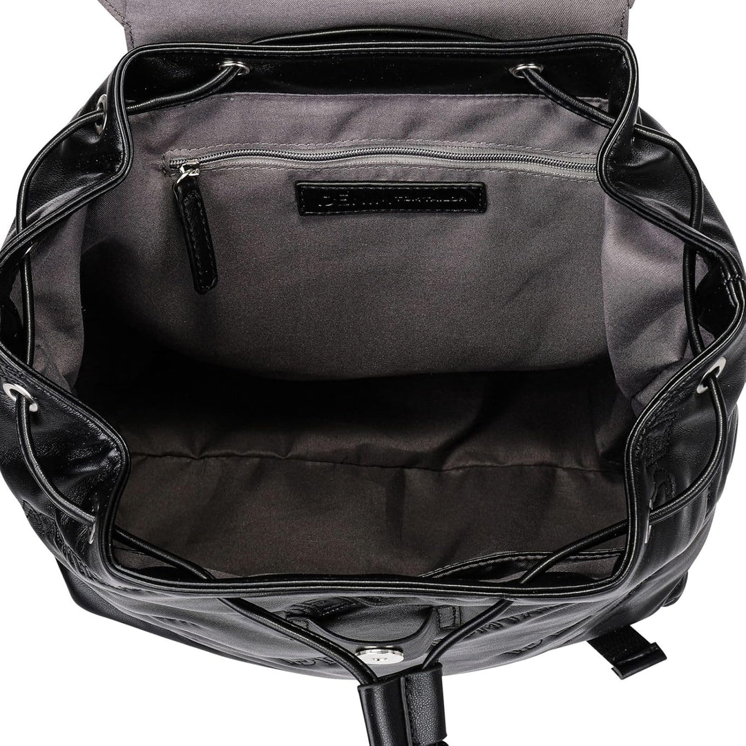 Denim TOM TAILOR - Nova, Damen, Rucksack, M, Schwarz, 32x12,5x35 cm