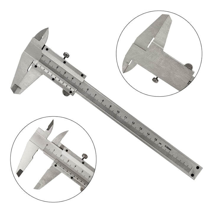Messschieber aus Edelstahl 150mm · Präzise Schieblehre für exaktes Messen - robust & langlebig, 150m
