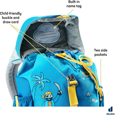 deuter Unisex Kinder Schmusebär Kinderrucksack (1er Pack) 8 L Azure-lapis, 8 L Azure-lapis