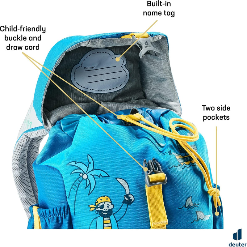 deuter Unisex Kinder Schmusebär Kinderrucksack (1er Pack) 8 L Azure-lapis, 8 L Azure-lapis