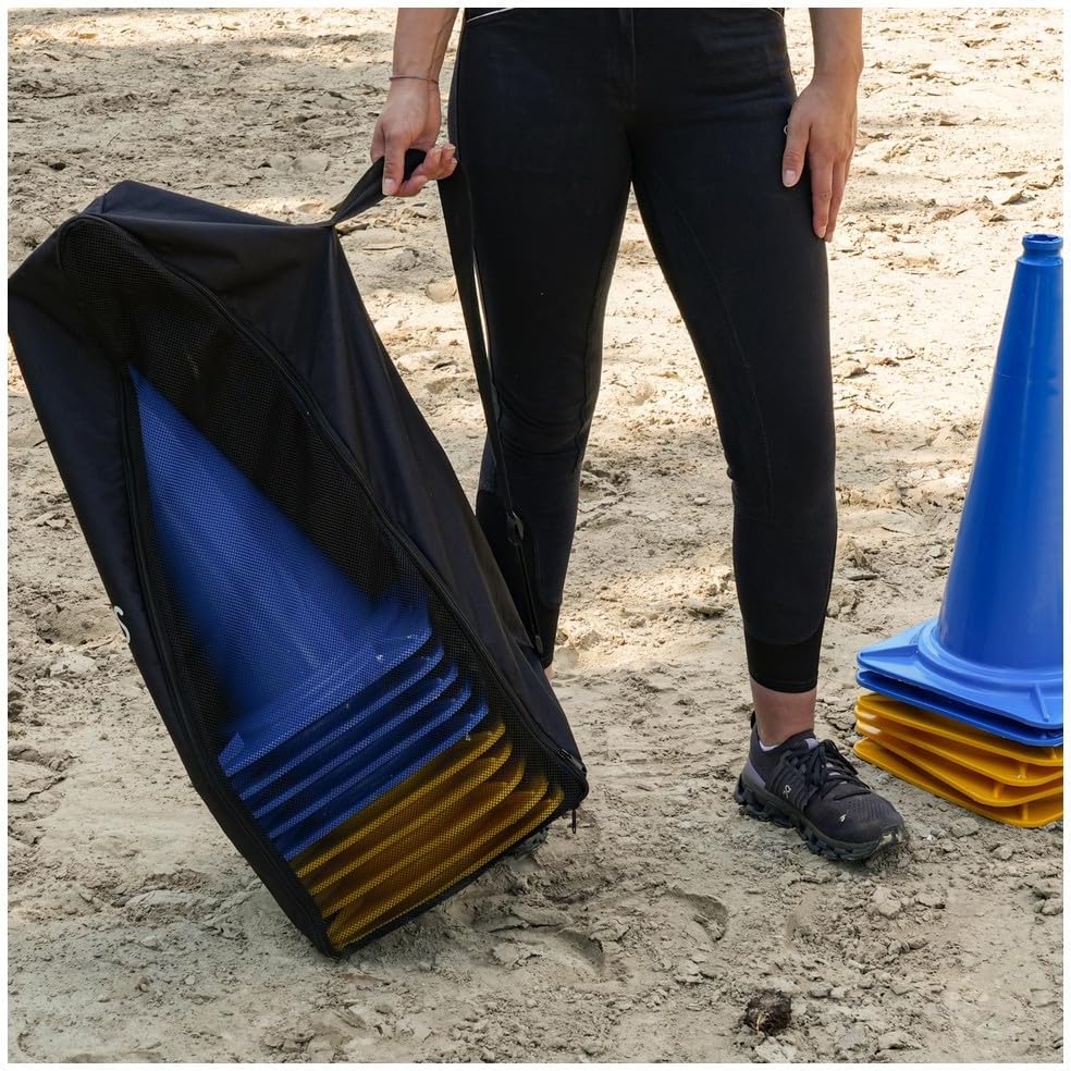 Dönges Tasche für Pylonen (Agility Bodenarbeit Hundesport Outdoortasche Reitsport Reittraining Marki