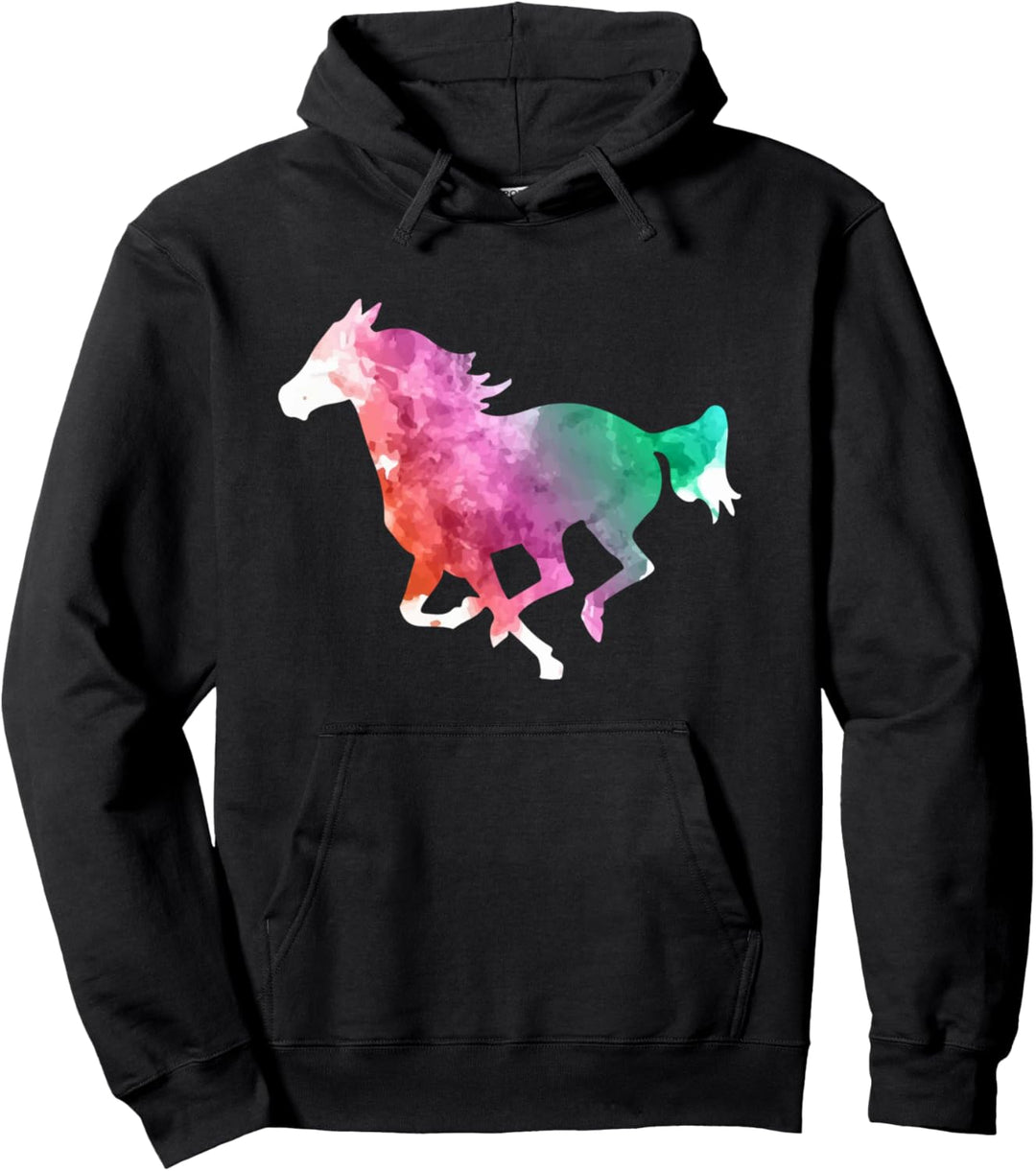 Galoppierendes Pferdekunst-Malerei-Reitengeschenk-T-Shirt Pullover Hoodie