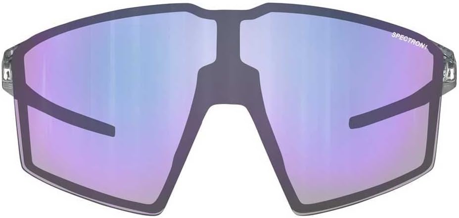 Julbo Unisex Edge Sunglasses Einheitsgrösse Capsule Bike Cat.1: Glänzend Translu Grau / Iridescent V