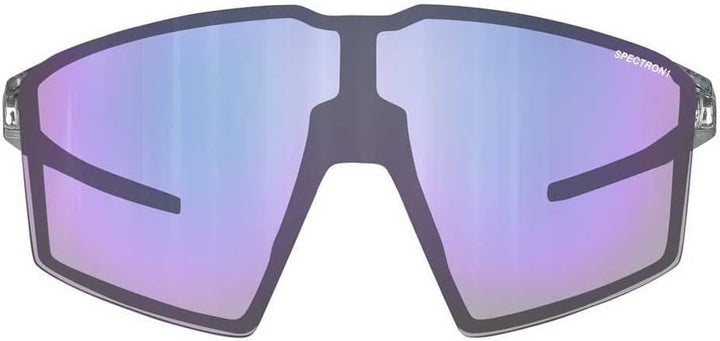 Julbo Unisex Edge Sunglasses Einheitsgrösse Capsule Bike Cat.1: Glänzend Translu Grau / Iridescent V