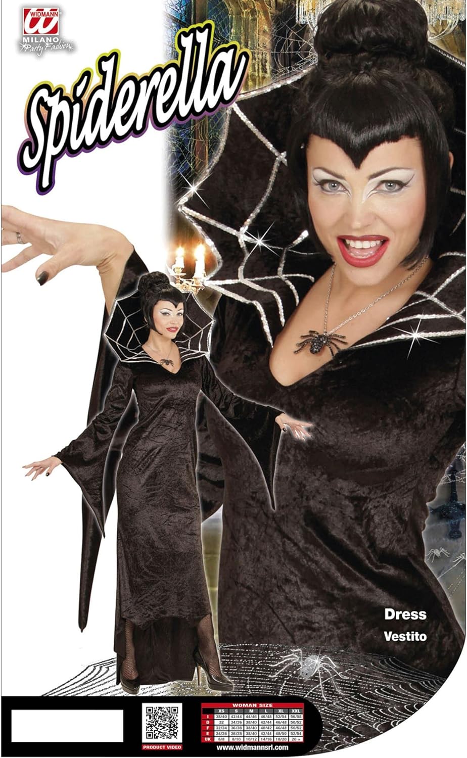 WIDMANN 05513 COSTUME DONNA RAGNO LUNGO L SPIDERELLA #0551, L