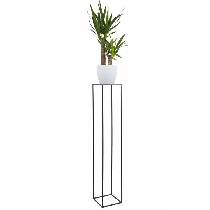 HowHomely Blumenständer Metall Schwarz 130 cm Hoch - Solider und Robuster Blumenhocker Metall - Pfla