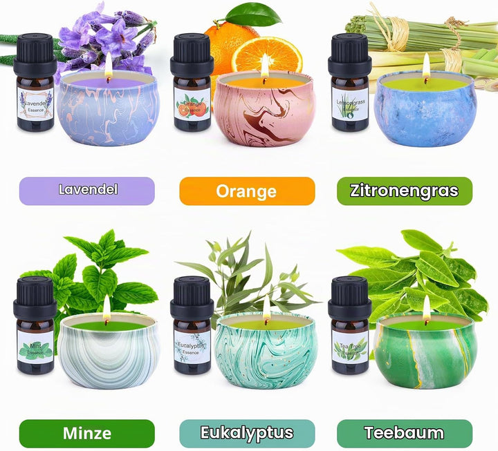 Trulloyoo Kerzenherstellung Kit, Wachsschmelzkerzenherstellung Kits für Erwachsene Anfänger, Kerzen