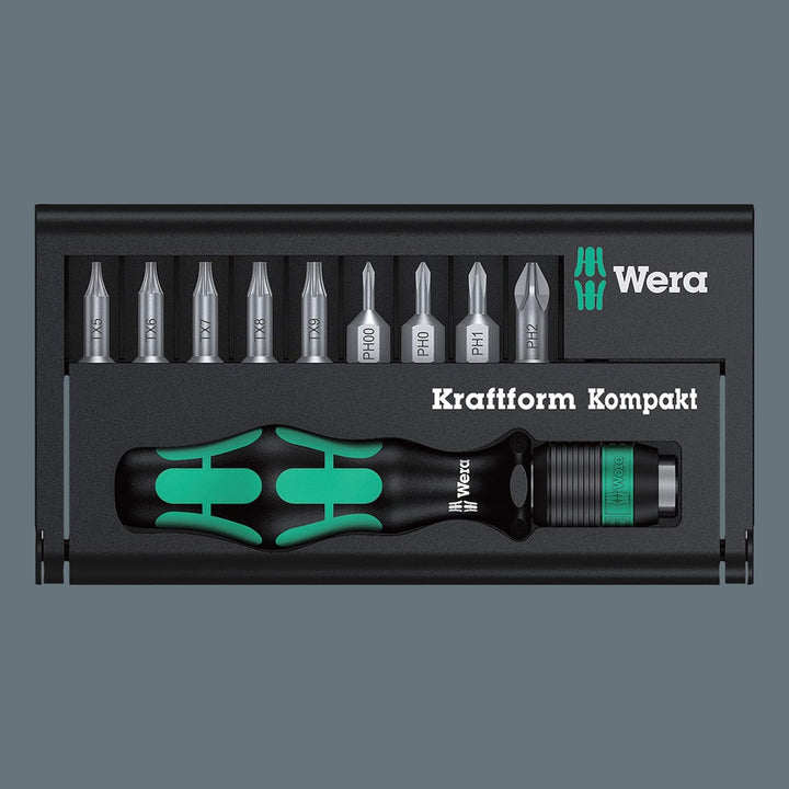 Wera Bit-Sortiment, Kraftform Kompakt 12, 10-teilig, 05135942001