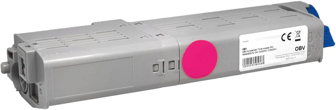 OBV 4X kompatibler Toner als Ersatz für Oki 46490608 46490607 46490605 46490606 für Oki c532 C532DN