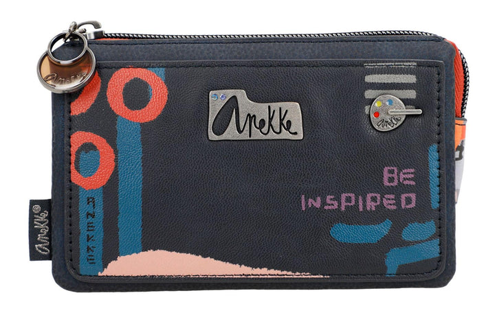 Anekke Contemporary Nagare Triple Compartment Purse M Multicolor