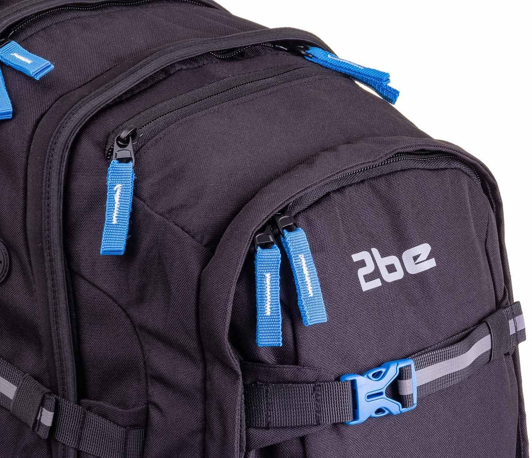 2be Schulrucksack 66320 Ergo School Backpack Black