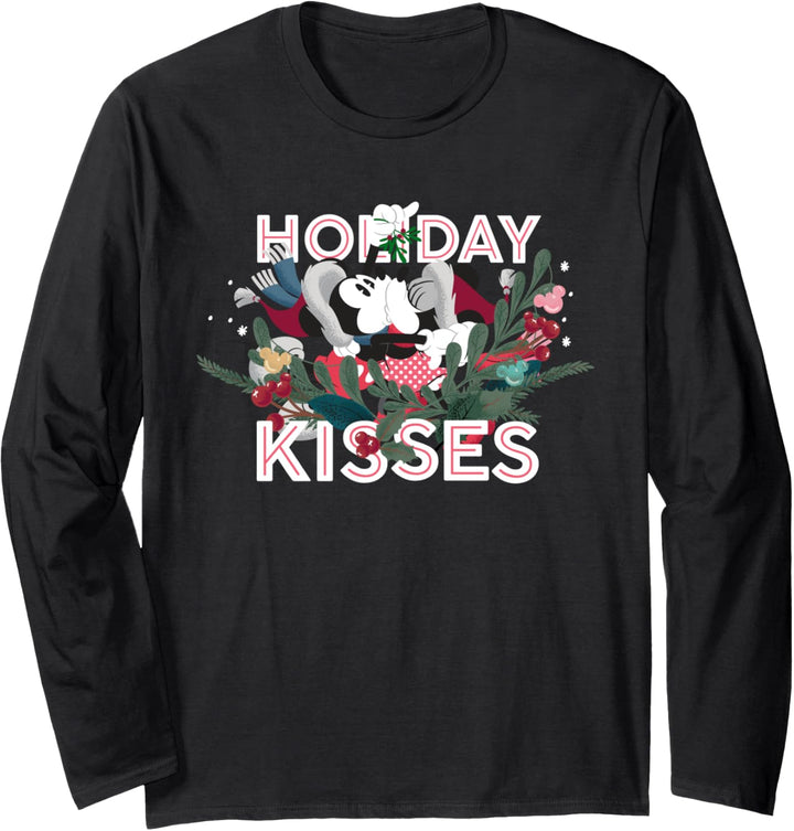 Disney Mickey and Minnie Mouse Holiday Kisses Langarmshirt