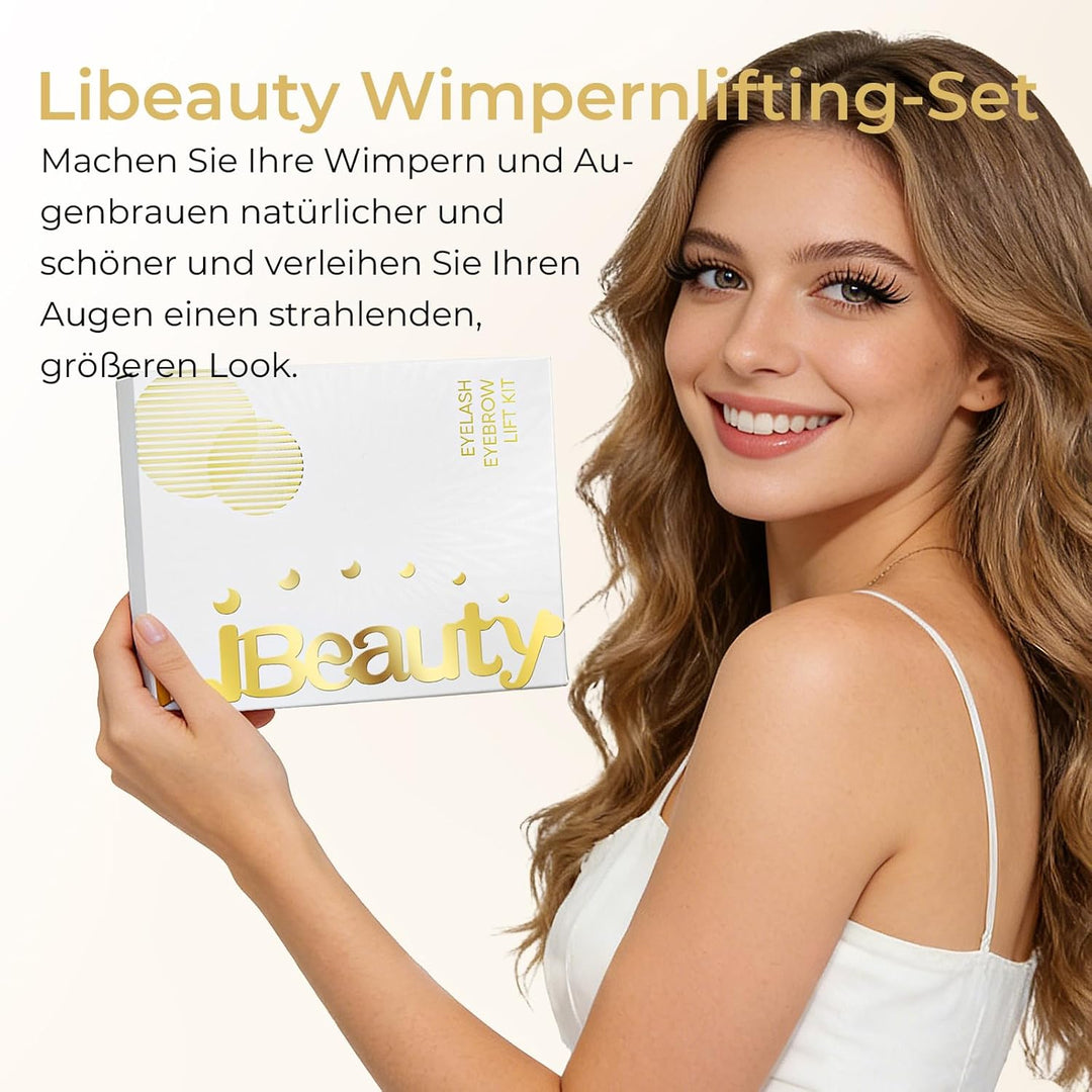 Libeauty Wimpernlifting Set, Korean Style Lash Lifting Set für natürlichen Schwung, hält 4–6 Wochen,