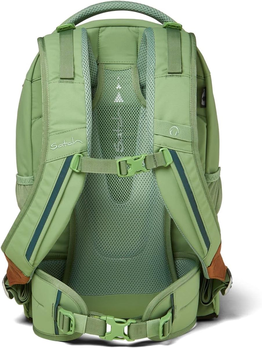 satch Pack Schulrucksack Set 3tlg. mit Sporttasche und Schlamperbox Nordic Jade Green Skandi Ed., No
