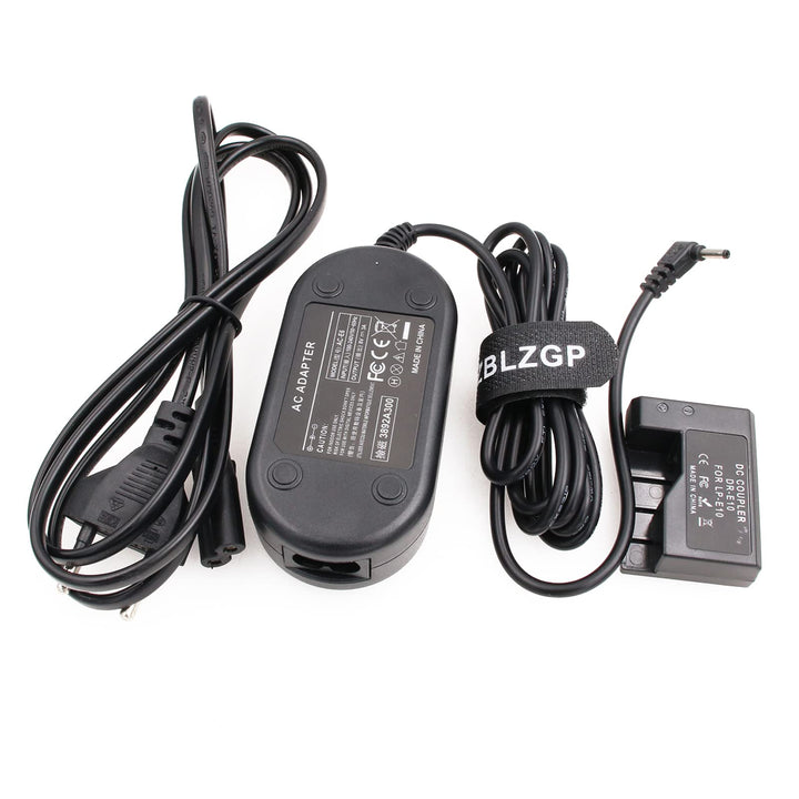 ZBLZGP LP-E10 Dummy Akku AC Adapter für Canon EOS Rebel T3 T5 T6 1100D 1100DKISB 1200D 1300D