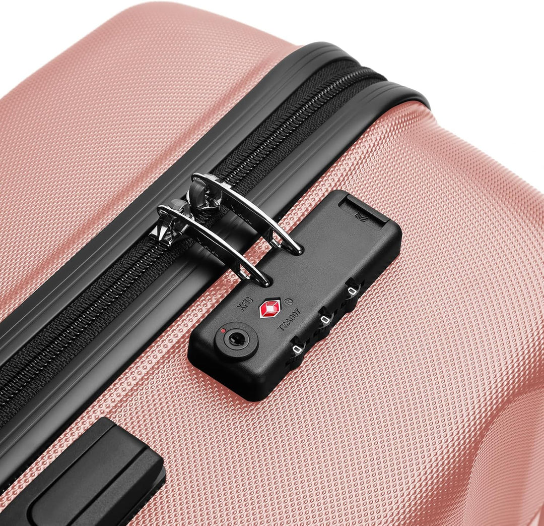 KONO Handgepäck Koffer Klein Reisekoffer Leicht Hartschale Rollkoffer mit TSA Schloss und 4 Rollen,
