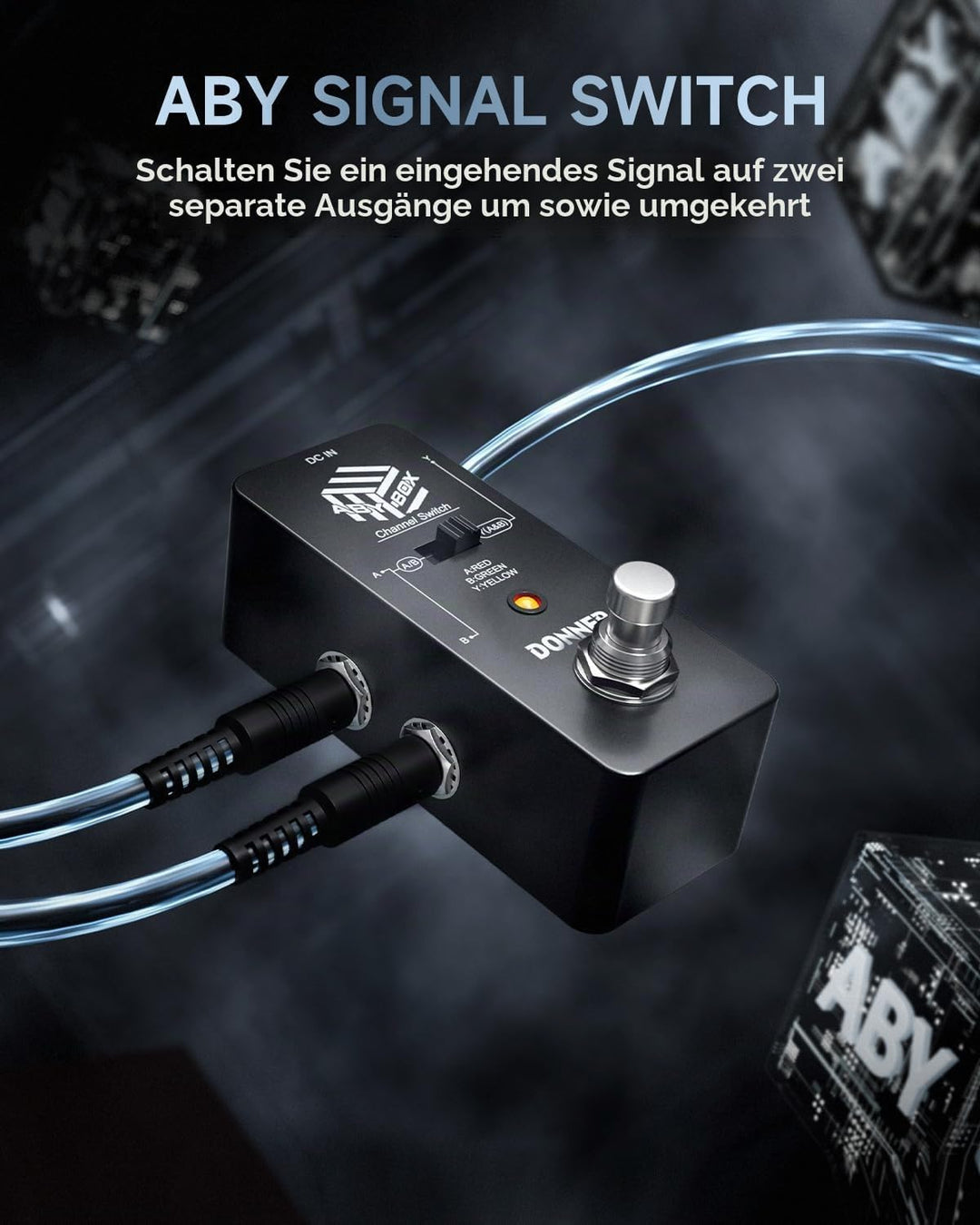 Donner ABY Box Line Selector AB Schalter Mini-Gitarren-Effektpedal True Bypass Schwarz：ABY pedal, Sc
