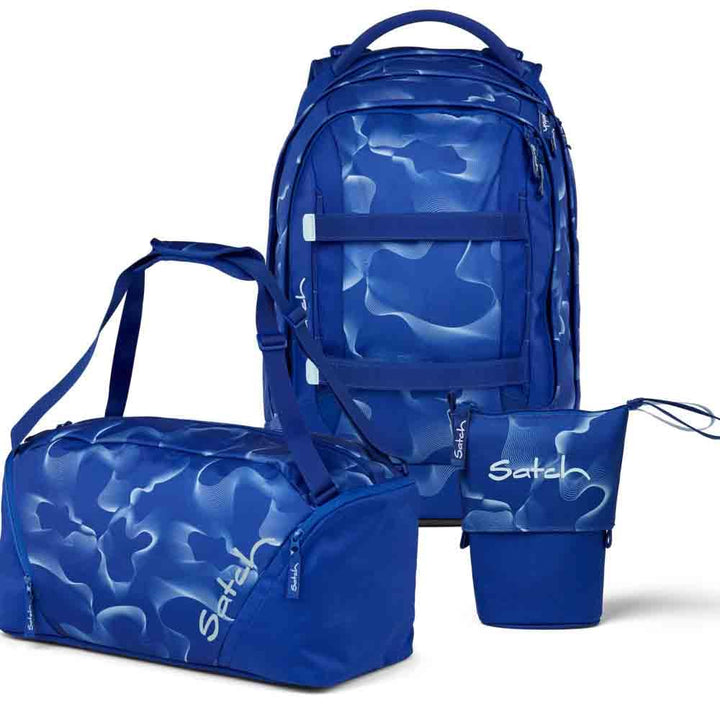 Satch Pack Pencil Slider Edition Schulrucksack Set 3tlg. inkl. Sporttasche (Vibrant Blue), Vibrant B