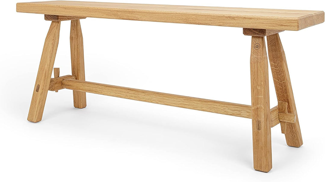 Anton Doll Holzmanufaktur ®, Sitzbank Hans, Naturprodukt 100%, handgefertigte Sitzbank aus massiver