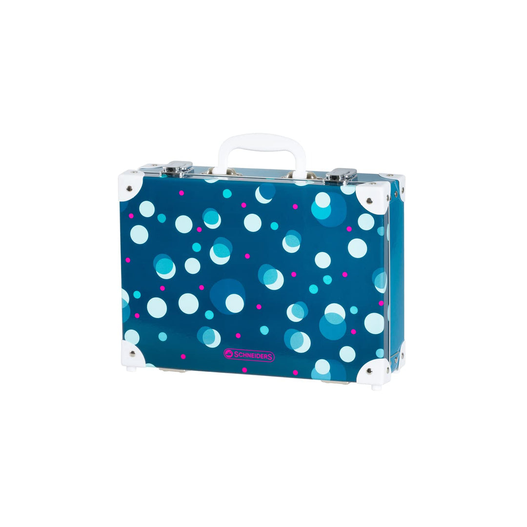 Schneiders 49522-064 - Kinderkoffer Polkadot, ca. 24 x 33 x 10,5 cm, mit Tragegriff und 2 Metallvers