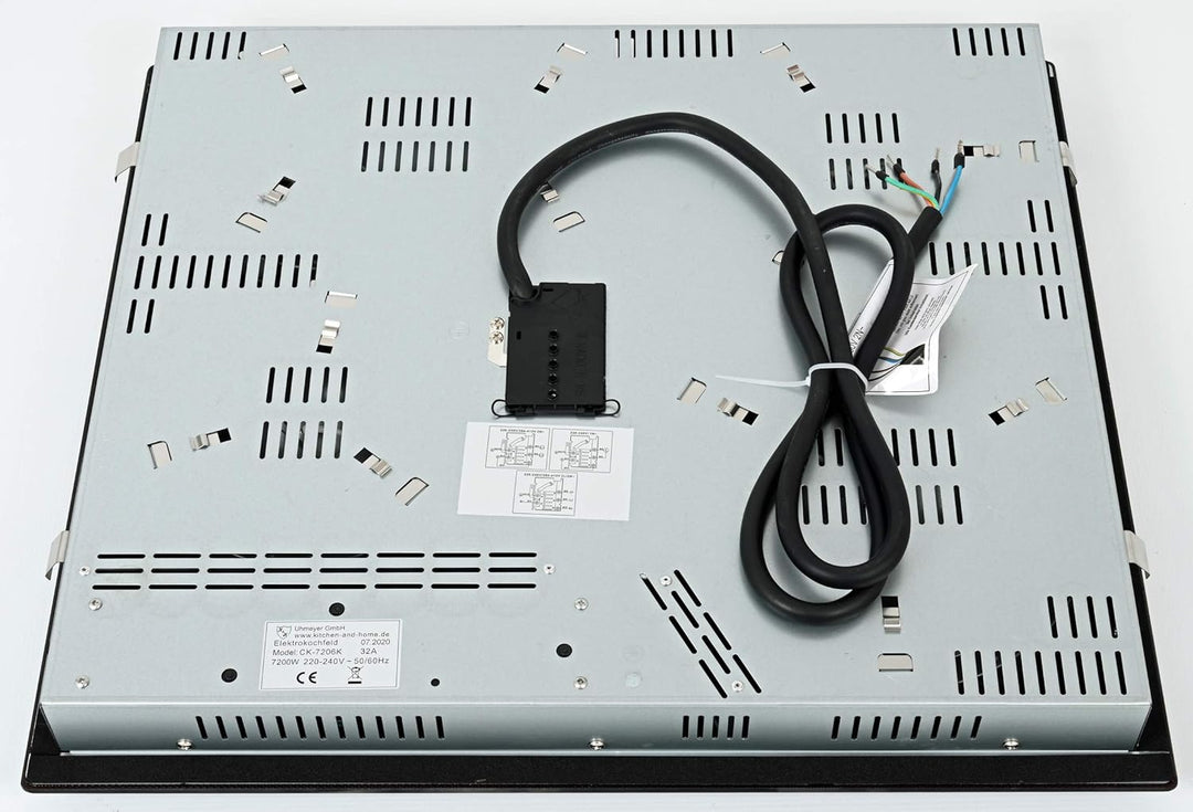 K&H® 4 Zonen Glaskeramikkochfeld 59cm Knebel Steuerung Elektro Autark Eingebaut CK-7206K