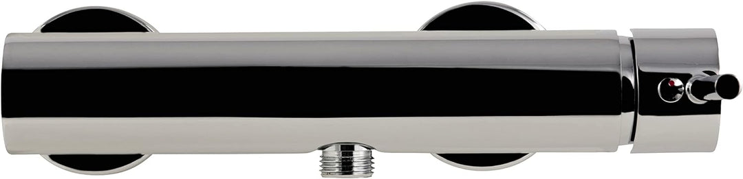 aquaSu Brausearmatur Lago 2.0 in chrom mit Wasserspar-Funktion, Einhebelmischer für Wanne mit Stickg