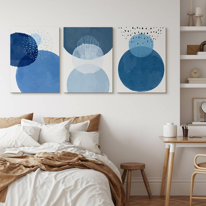Muralo - Wandbilder Set - Leinwand Bilder Set Aufhängefertig - Bilder für Wohnzimmer Schlafzimmer -