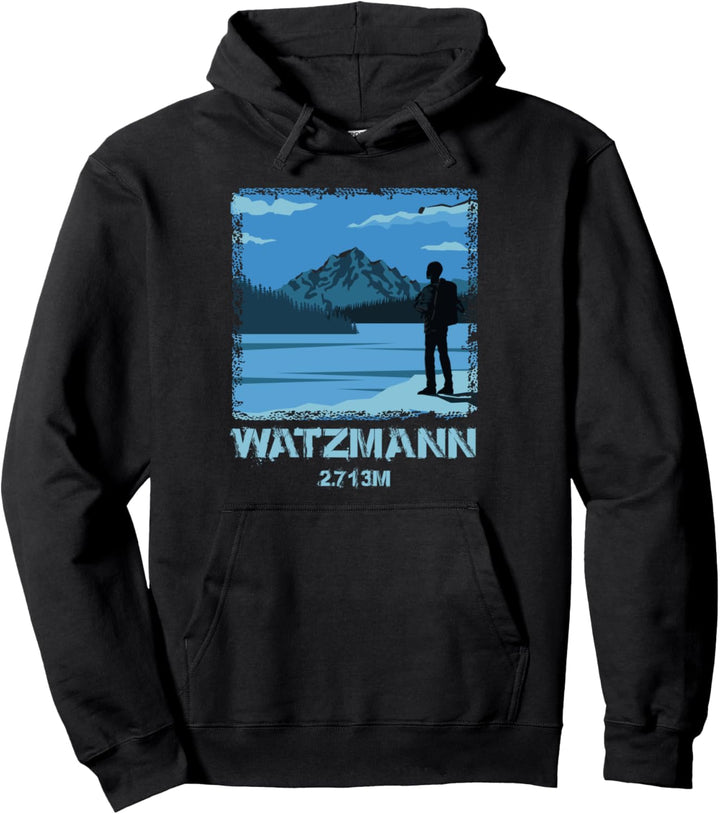 Watzmann 2713 Watzmann Massiv Alps Wandern Berge Bergsteigen Pullover Hoodie